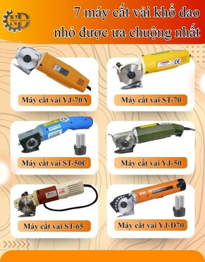Top 7 máy cắt vải khổ dao nhỏ được ưa chuộng nhất