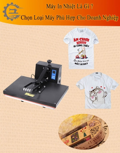 Máy ép nhiệt logo là gì? Nguyên lý và phân loại dễ hiểu
