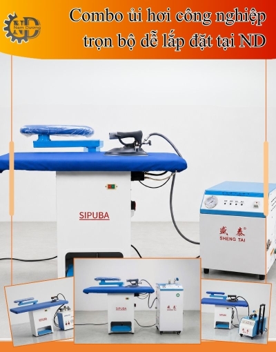 Hệ thống ủi hơi công nghiệp cho xưởng may tại Nam Dương