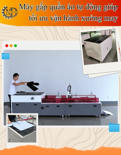 Khi nào xưởng may nên đầu tư máy gấp quần áo tự động