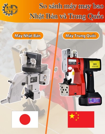 Giữa máy may bao Nhật Bản và Trung Quốc chọn loại nào
