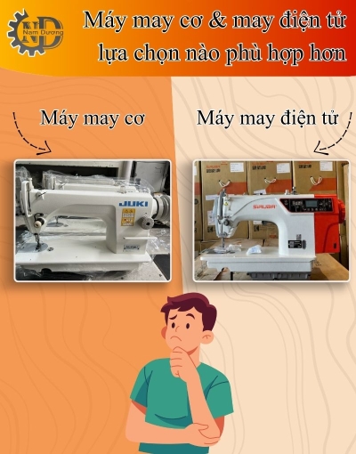 Máy may cơ và máy may điện tử lựa chọn nào phù hợp hơn